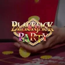 Blackjack Party game by Evolution – logo hosted on Wolfy Casino