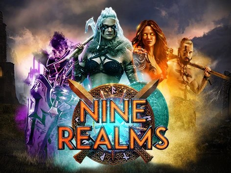 Nine Realms by Red Tiger Gaming, showcased at wolfy.casino – game logo
