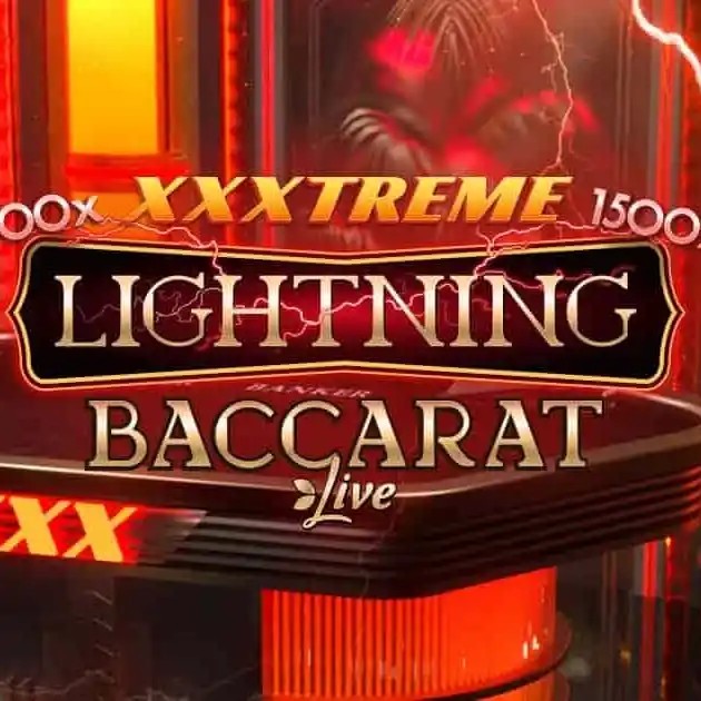 XXXtreme Lightning Baccarat logo – Live Dealer by Evolution at Wolfy Casino